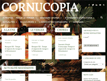 Tablet Screenshot of cornucopia16.com